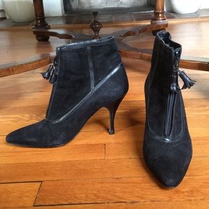 Black Suede Booties